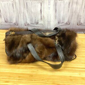 Preston & York Brown Fur Satchel